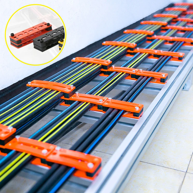 4 stücke Multi Farbe hochwertige Stahl Multi-Loch Draht Fixierer Netzwerk kabel/Stromkabel Kabelbaum Management ordentlich für Computerraum