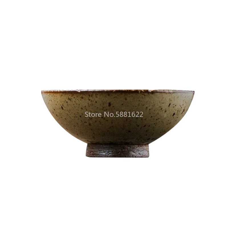 Japanese Style Japanese Style Ceramic Retro Set Tableware Handmade Stoneware Household Rice Bowl Kitchen Homestay Dedicated