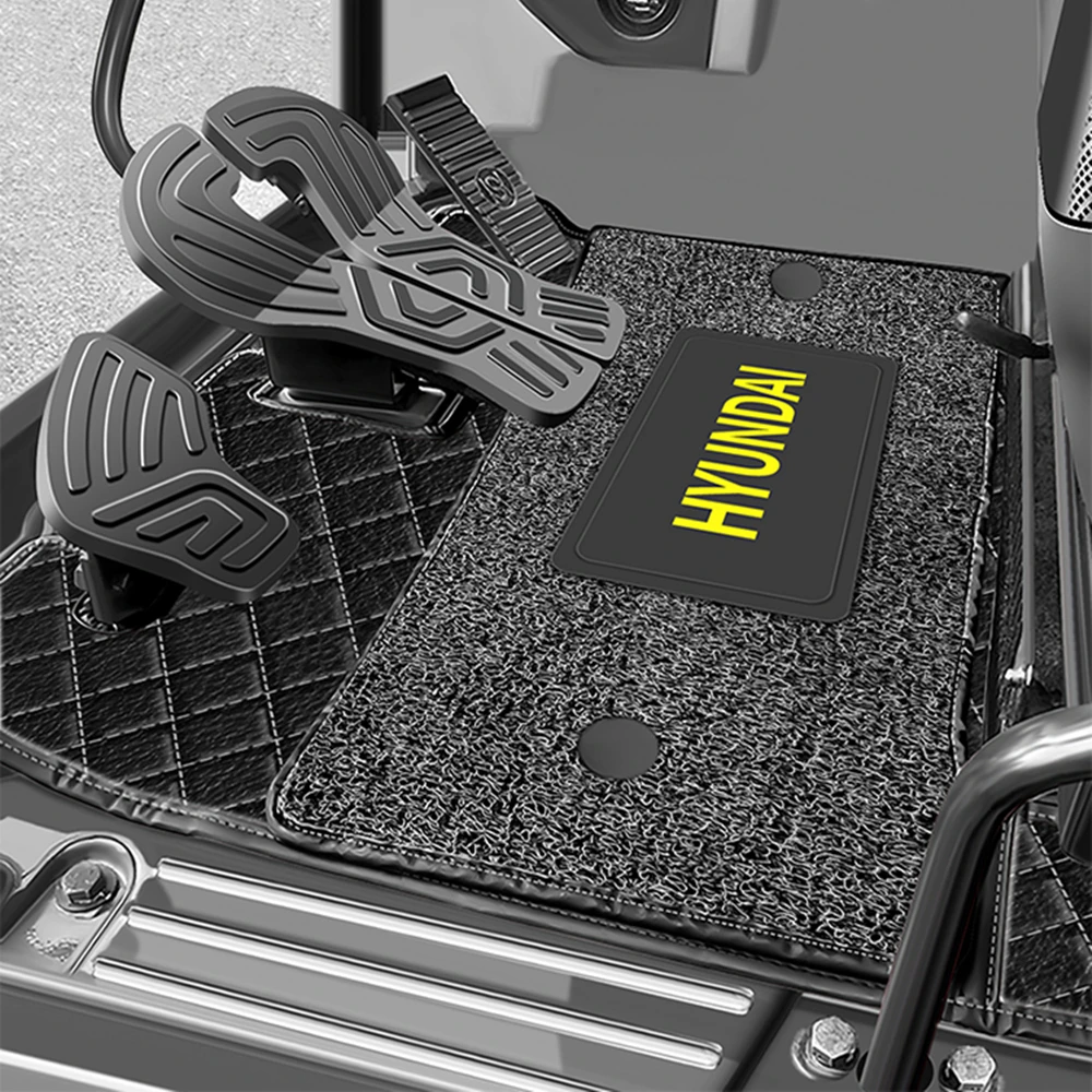 For Excavator Hyundai Foot Mat R55 60 75 110 130 150 215 225 350 385 495 Cab Carpet Anti-dirty Mat