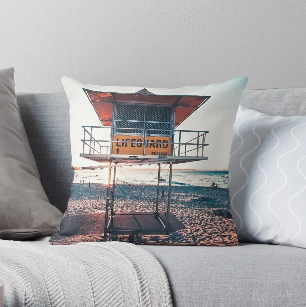 Наволочка для подушки Lifeguard с изображением башни, Полиэстеровая наволочка для диванных подушек, для дома, гостиной, 55x45 см