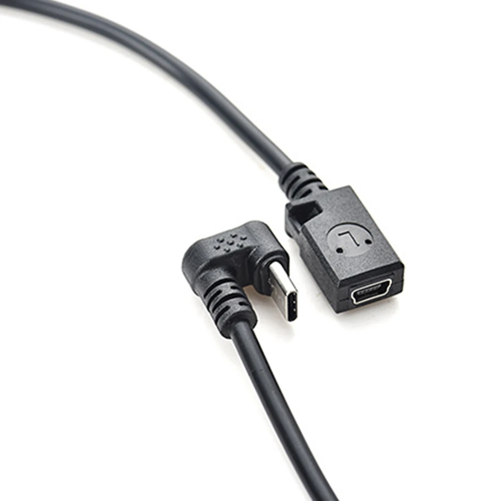 Adaptador USB 180 tipo C de 3,1 grados, convertidor macho a mini usb hembra de ángulo arriba y abajo, adaptador para teléfono móvil, tableta y PC