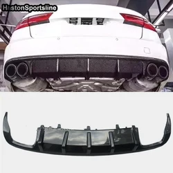 A6 C7  S6 MTM Style Carbon Fiber Rear Bumper Lip Diffuser for Audi S6 Sline 2012-2015 Car Styling (Only Sport Bumper S6 sline)