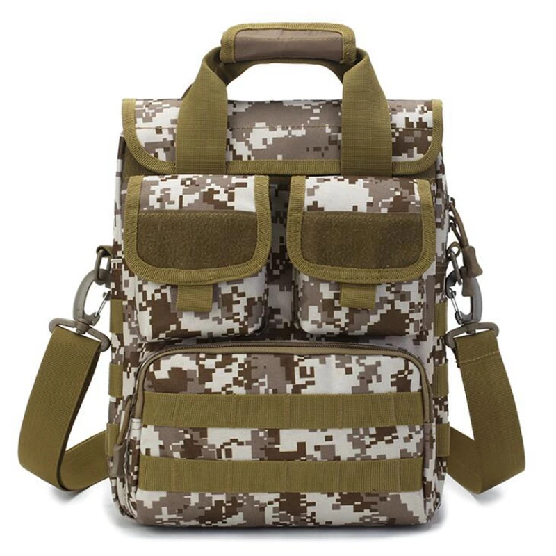 Outdoor Tactical Handbag A4 School Bag Commuter Shoulder Bag Army Camouflage Camouflage Messenger Bag Men\'s Tool Bag