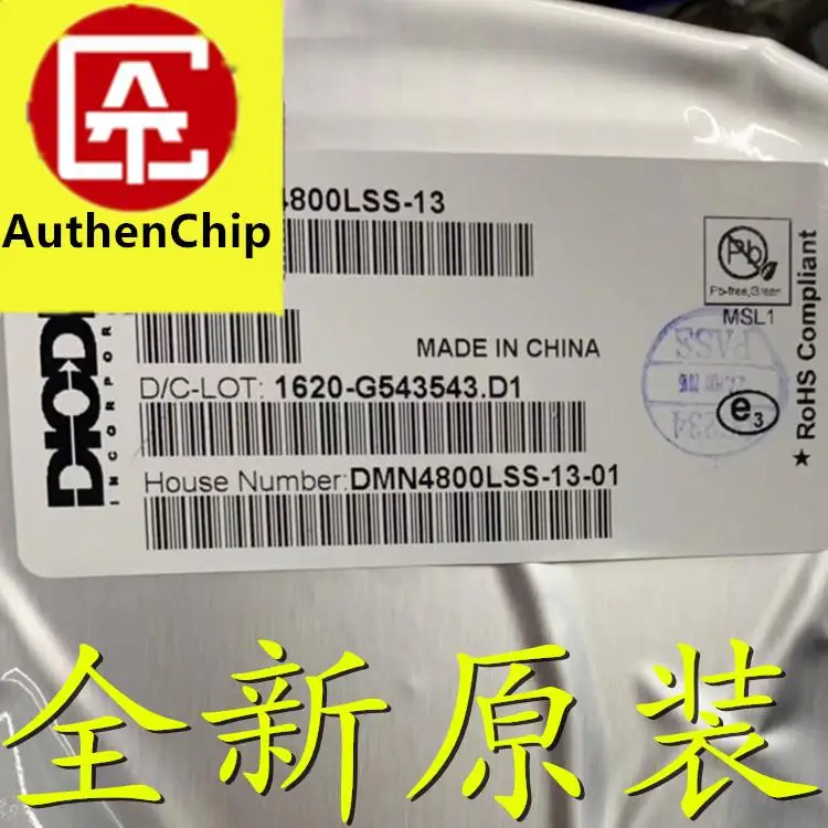 100% original, DMN4800LSS, DMN4800LSS-13, SMD, SOP-8, 10 Uds.