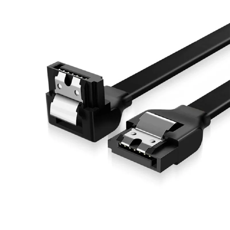 Sata 3.0 Kabel Adapter Harde Schijf Ssd Hdd Sata 3 Rechte Haakse Kabel Veel Cpmpatible Sterke pvc Platte Kabel