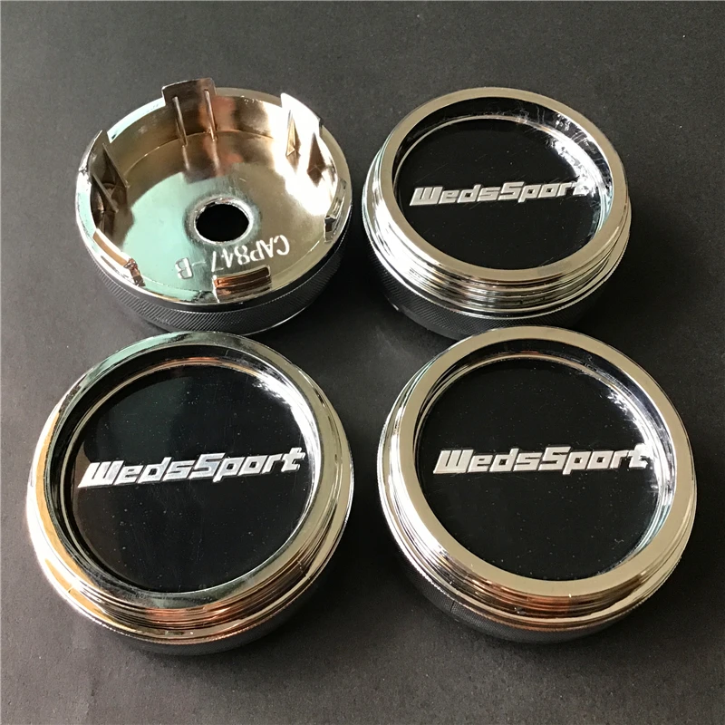 4pcs 60mm For VS W WORK  Weds Sport Wheel Center Hub Caps Car Styling Cover 45mm Emblem Badge Logo Auto Rims Cover Accessories