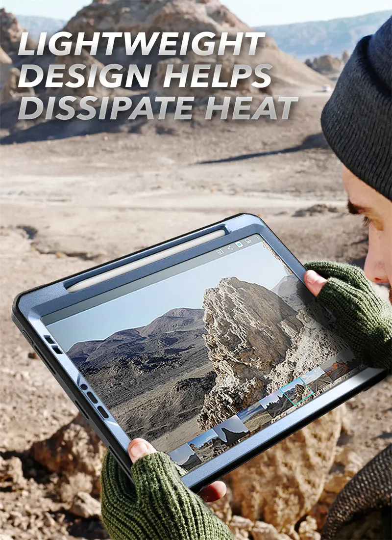 SUPCASE For iPad Pro 12.9 Case (2022/2021/2020) UB Pro Full-Body Rugged Kickstand Protective Case with Built-in Screen Protector