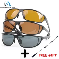Maximumcatch Titanium Metal Frame Fly Fishing Polarized Sunglasses Brown Yellow And Gray To Choose Fishing Sunglasses