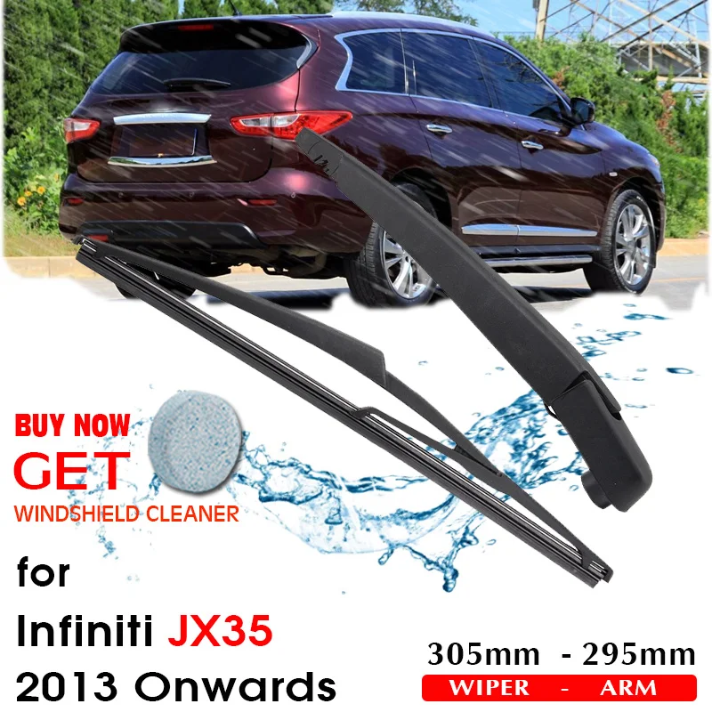 Car Wiper Blade Rear Back Window Windscreen Windshield Wipers Auto Accessories For Infiniti JX35 Hatchback 305mm 2013 Onwards