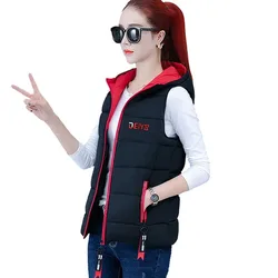 Autumn Winter Down Cotton Vest Women Short Jacket OuterWear 2022 New Fashion All-Match Sleeveless Waistcoat Vests Woman Coat 3XL