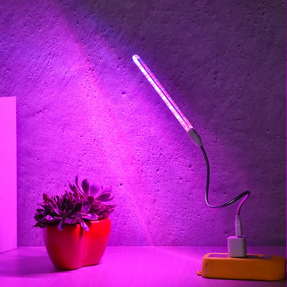 水耕温室用LEDグローライト,植物ランプ,苗成長アクセサリー,24LED,178mm, 5v