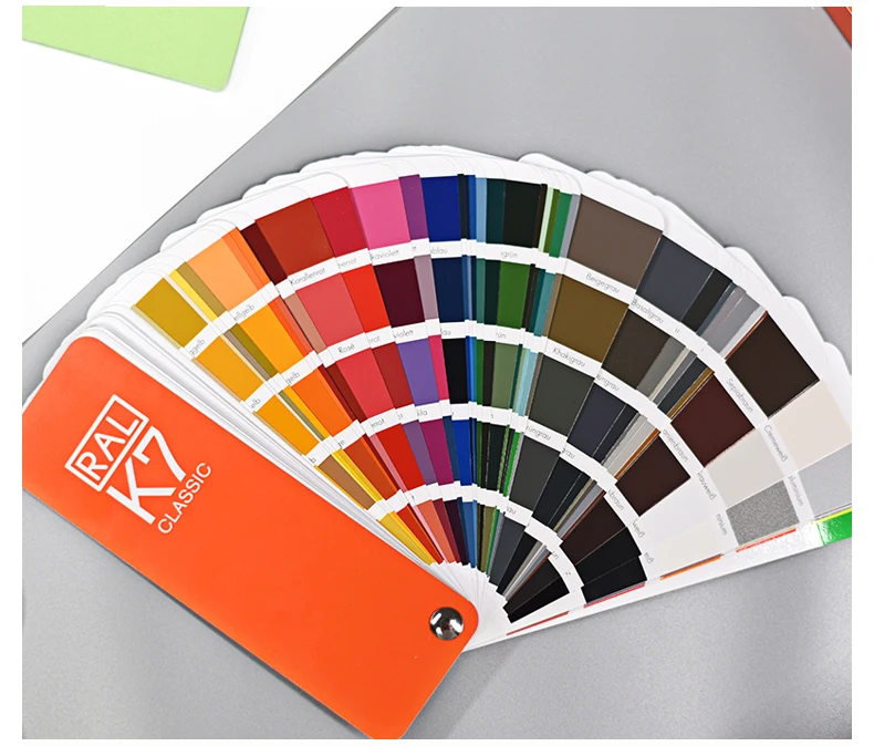 2021 new original German RAL color card international standard Ral K7 paint color card 215 ribbon gift box