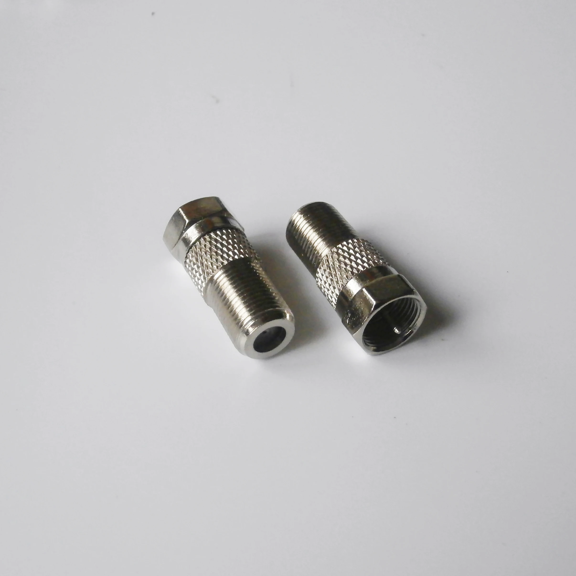 1Pcs F Tv Stekker Naar F Tv Vrouwelijke Jack In Serie Rf Adapter Connector