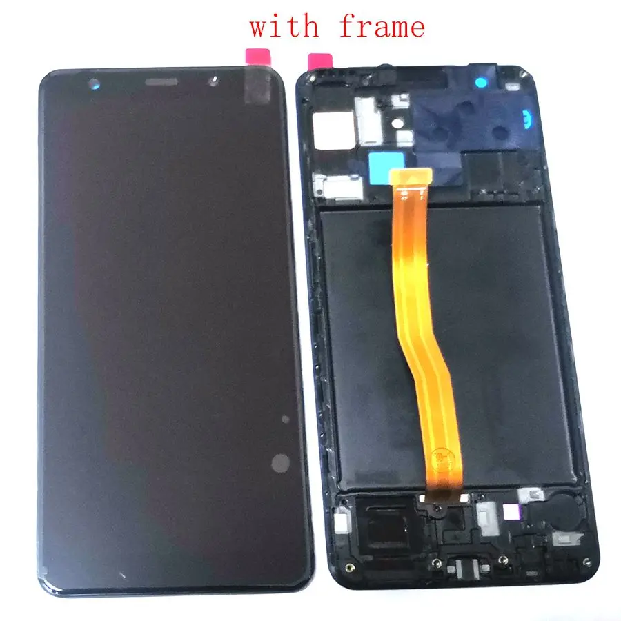 

Oled For samsung A7 2018 SM-A750FN/DS A750 SM-A750FM/DS screen digitizer touch glass frame full set