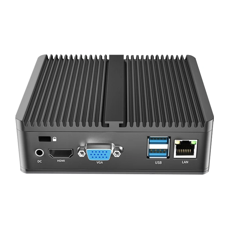 BKHD-Sistema de G30-1L Mini PC sin ventilador Pfsense Firewall N2815, J1900, J2900, CPU de bajo consumo de energía, ordenador educativo para oficina