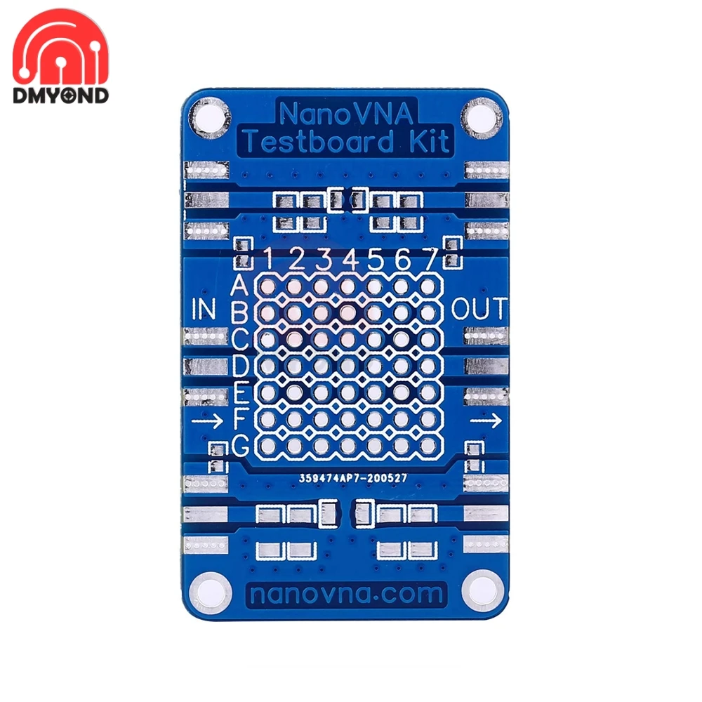 Vector Network Analyzer Testboard Kit Network Analysis Test Board Demo Board Durable Antenna Analyzer Measuring for NanoVNA-F H