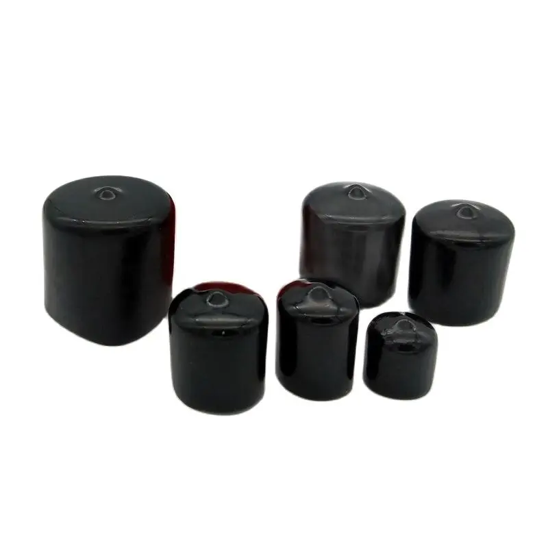 14mm 17mm 20mm 22mm 25mm 28mm 30mm Inner Diameter Protective Cover Rubber Covers Dust Cap For Connector Metal Tubes 50pcs/lot