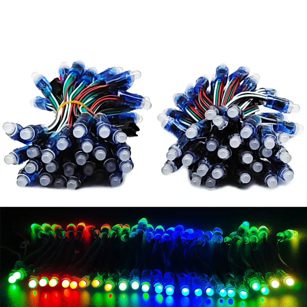 DC5V 12V WS2811 Led String Individually Addressable 3PIN 5050 RGB Strip Light Smart Dream Color Christmas Party IP68 50pcs Lot