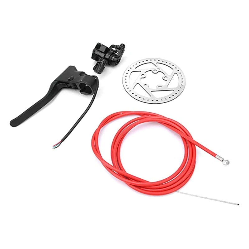 R9JA Front Back Disk Brake M365 Metal Disc Brake Device Set Brake Line Handle Electric Scooter