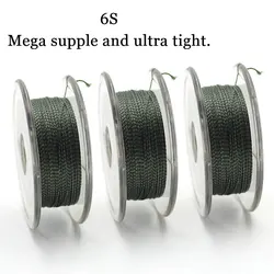 50m Fishing Carp Uncoated Braided Soft Hooklink Tightly Hair Rig Accessories Carp Fishing Line For Carp Coarse Fishing Tackle
