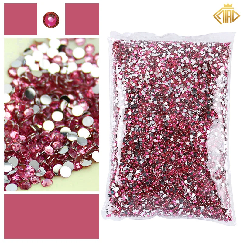 Bunte Großhandel Harz Glitzer Strasssteine Nicht Hotfix Flatback Strass Kristall Edelsteine Strasssteine für DIY Nail Art Dekorationen