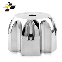 1pc 107mm Car Wheel Center Cap  Alloy For Rim Dust Cover Hubcaps 5 Lugs Auto Modification Accessories Silver