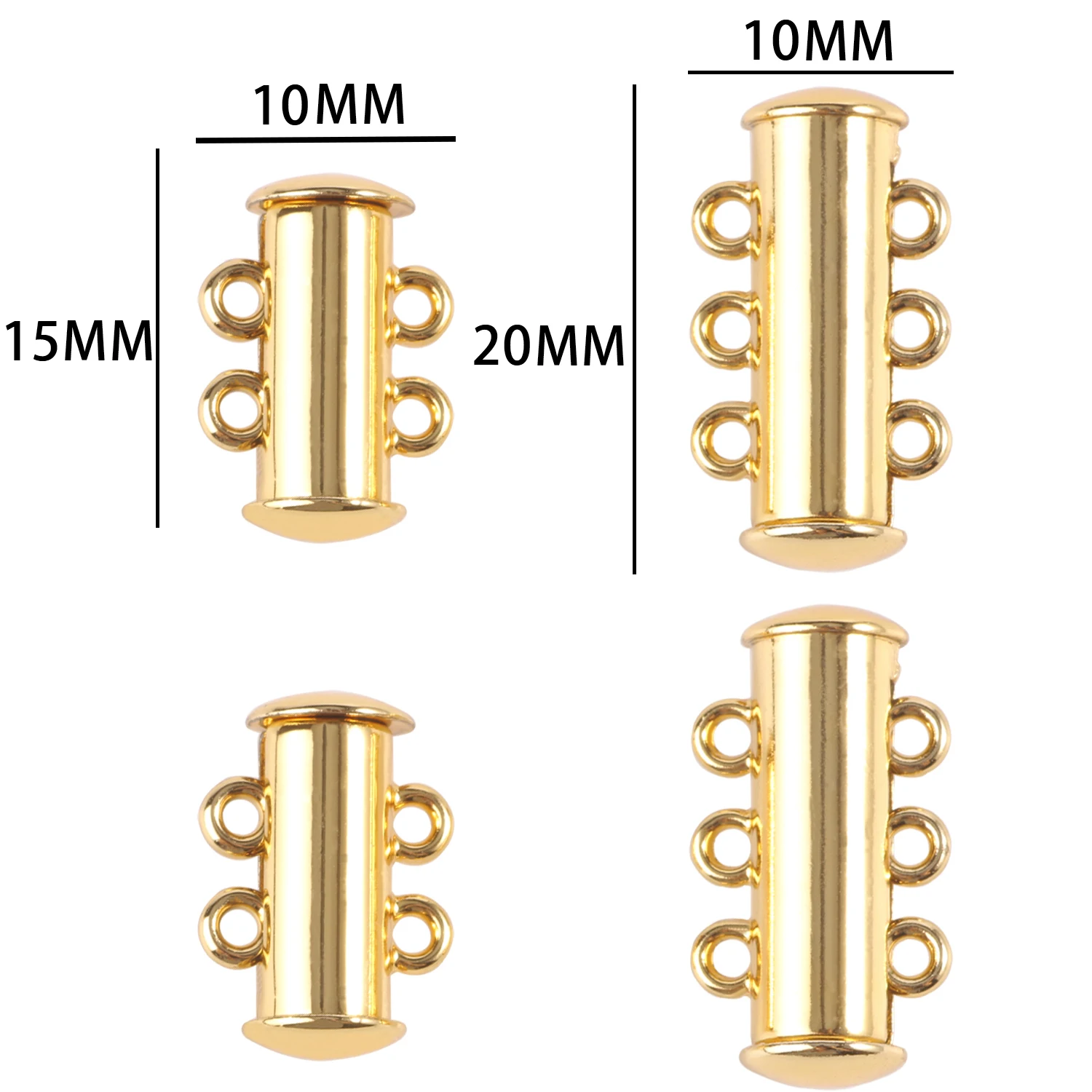 Stainless Steel Strong Magnetic Clasps For Leather Cord Bracelets Connectors for DIY Jewelry Making For Beginner Necklace