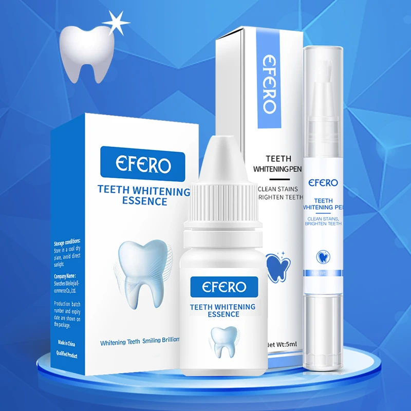 Dentes Whitening Serum Pen Removedor de manchas de placa eficaz, Higiene Oral, Essência, Produto de limpeza dos dentes