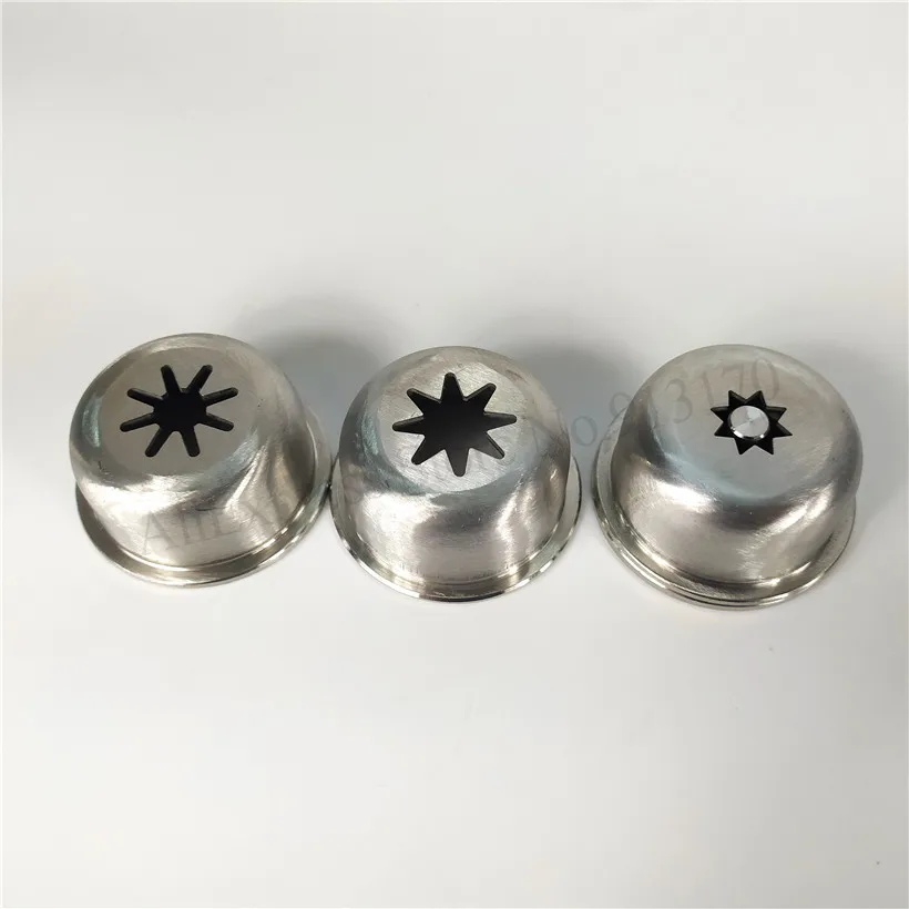 Stainless Steel Solid Hollow Churrera Churro Nozzle Modelling Lids Accessories Spare Parts For Churros Machines