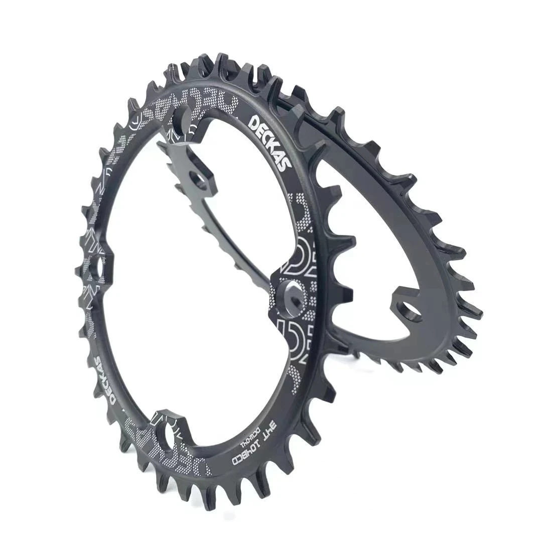 Deckas 104BCD Chainring Round 32T 34T 36T 38T Narrow Wide Chain ring For MTB Mountain Bike 104 BCD bicycle crank Chainwheel