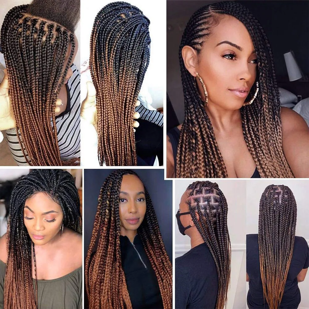 Vorgestrecktes Flechthaar 16/20/22/26/30 Zoll Niedrigtemperatur-Faser Synthetische Haarverlängerungen für Jumbo Crochet Braids – Detail 23