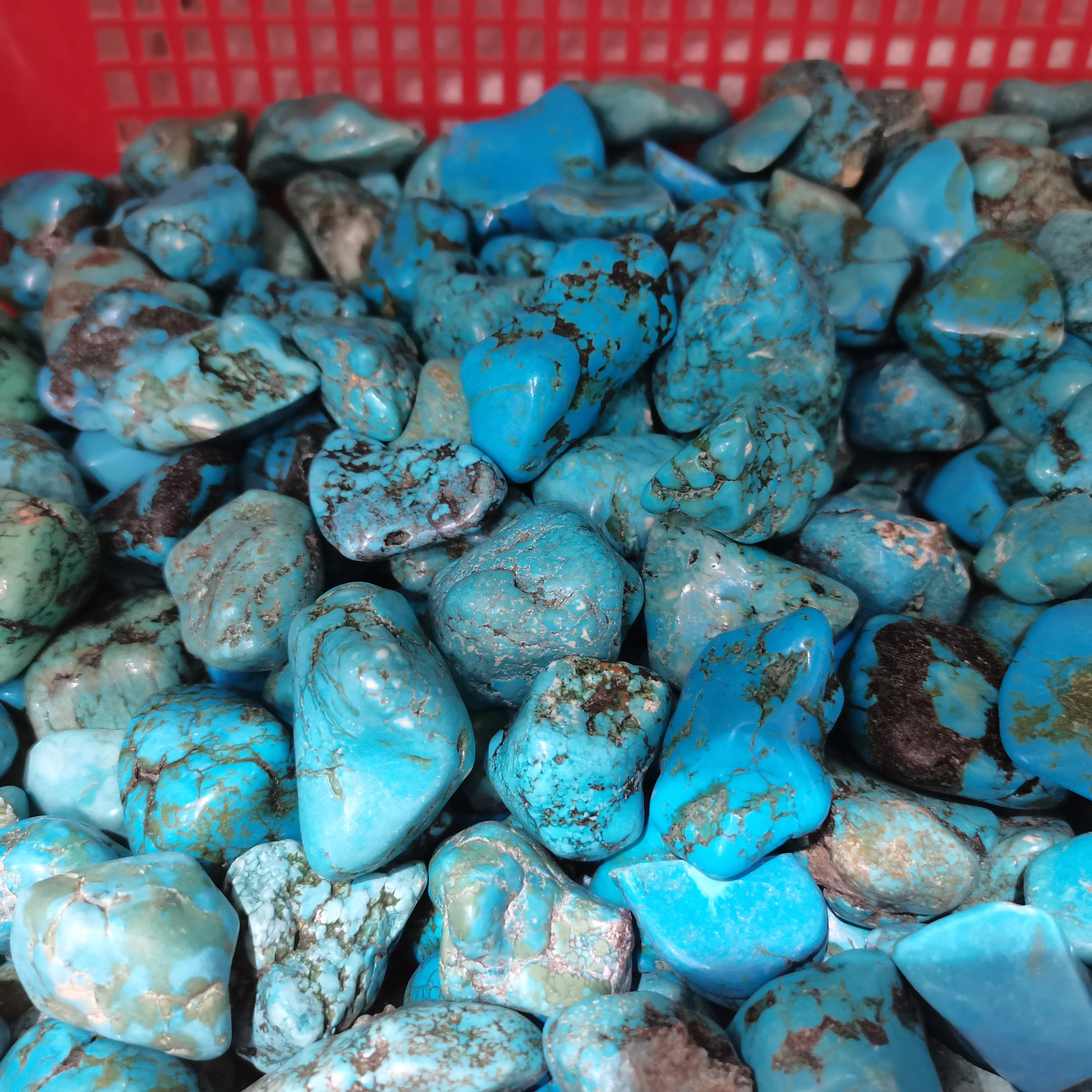 500g Natural Green Turquoise Tumbled Stone Kallaite Healing Crystals Meditation Reiki Healing Stones Natural Crystal Gemsto