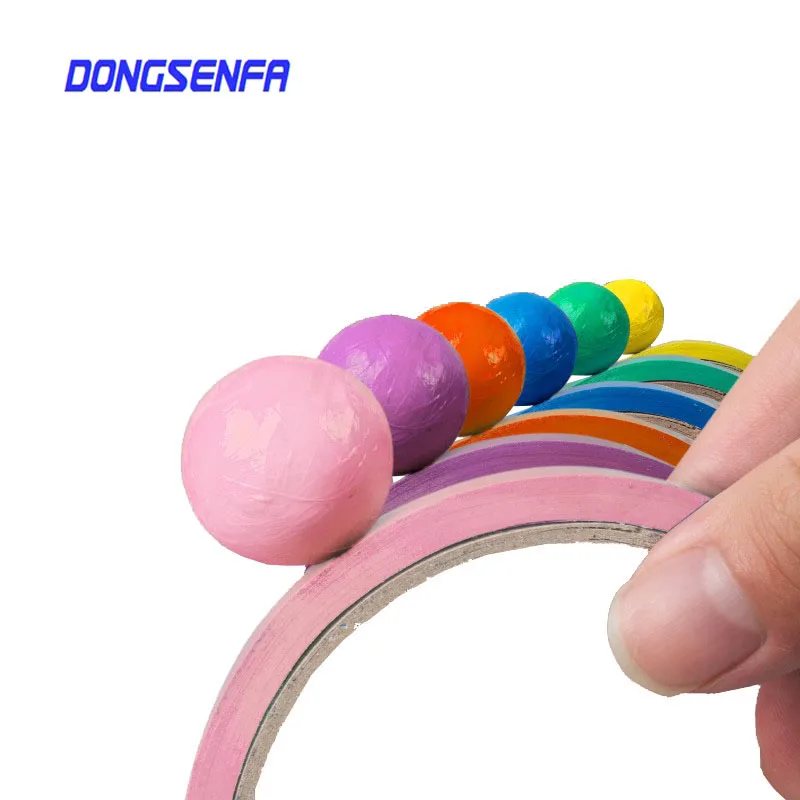 

Diang Colored Ball Tape Decompression Ball Hard Tape DIY Ball Candy Color Fidget Toy Adult Kid Relax Gift Autism Anxiety