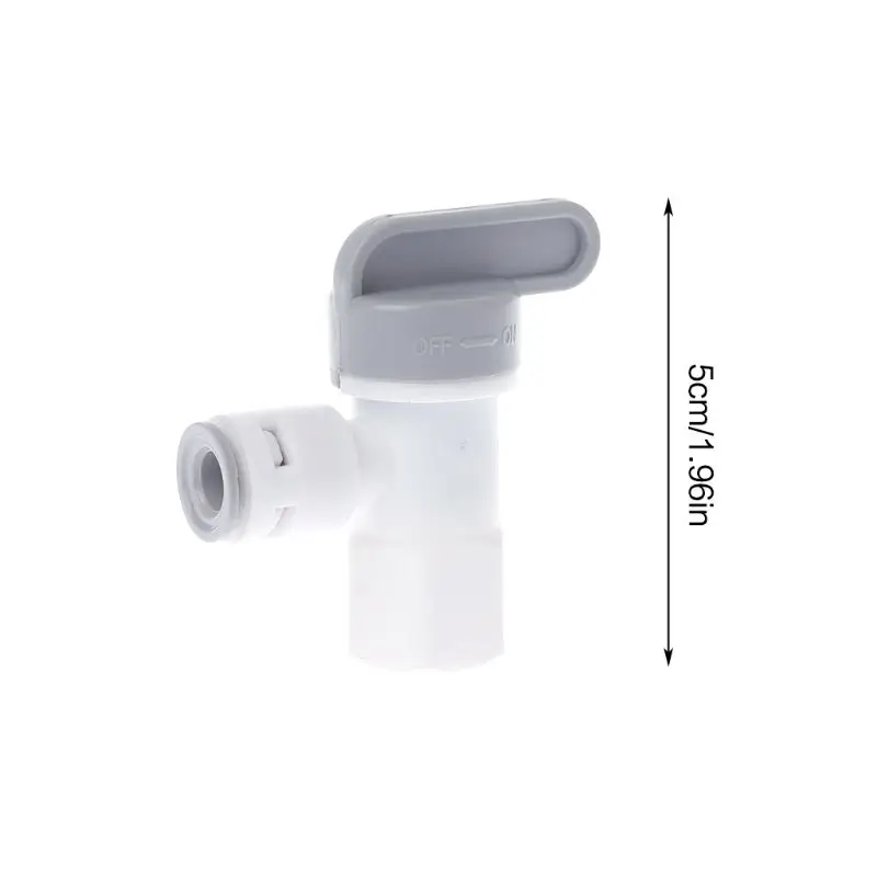 Tank Winkel Ball Ventil 1/4'' Rohr Für RO Umkehrosmose Filter System Purifier 4XFB