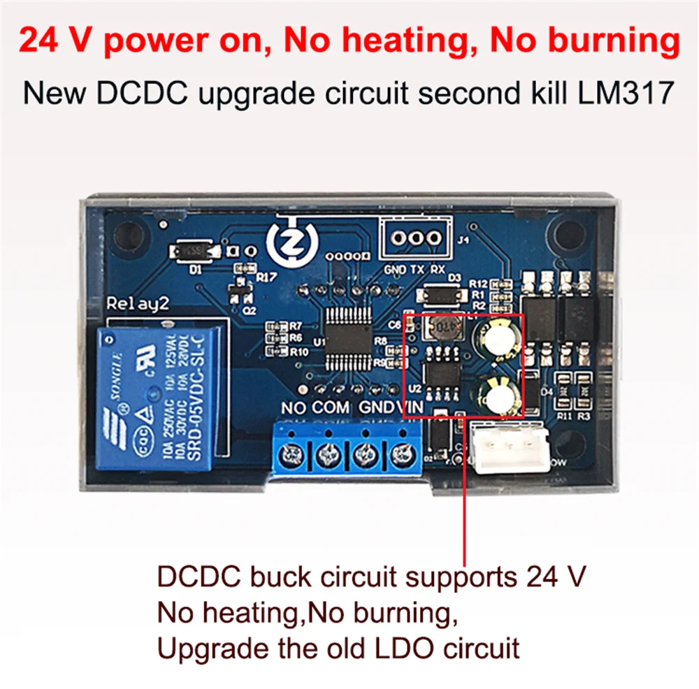 DC 5-30V LED Digital Timer Delay Relay Module Trigger Cycle Timer Delay Switch Anti-overshoot Timing Control Board 5V 12V 24V