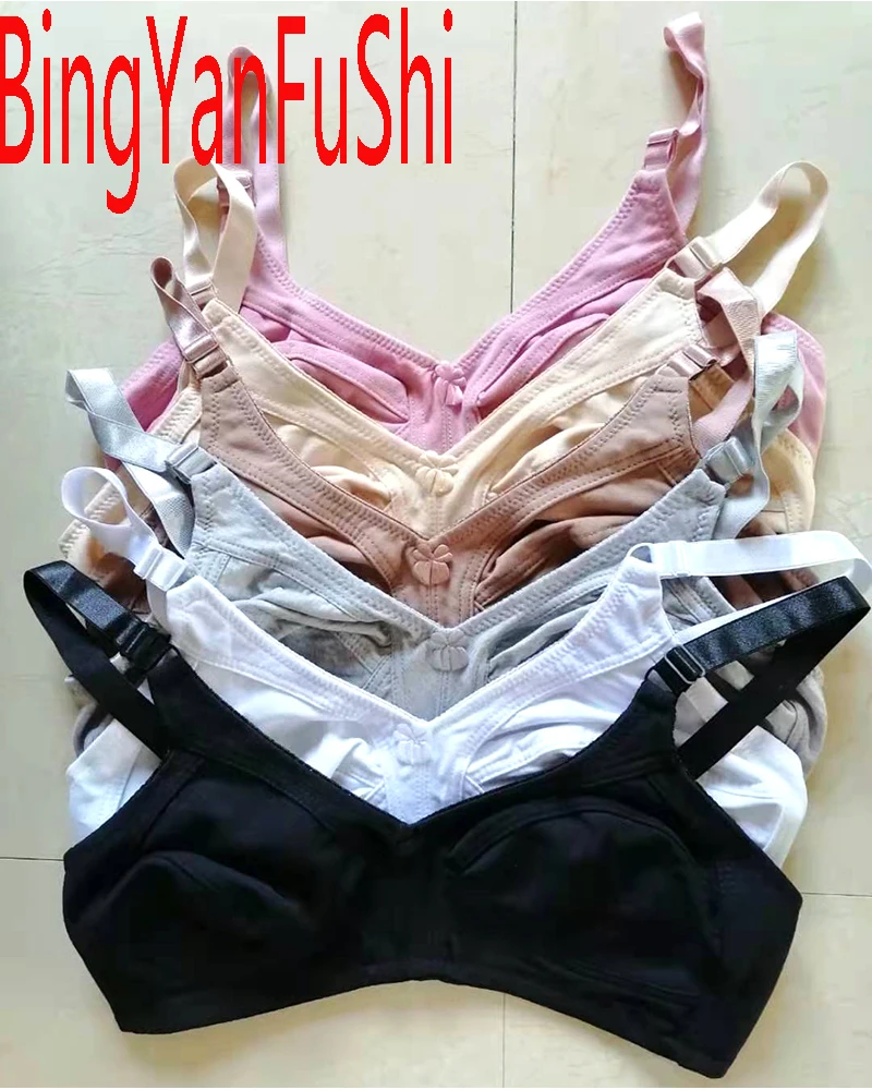 Sujetadores de algodón sin costuras para mujer, bralette de encaje sexy de cobertura completa, pecho grande 80 85 90 95 100 105 110 115 C D E F G cup, C01