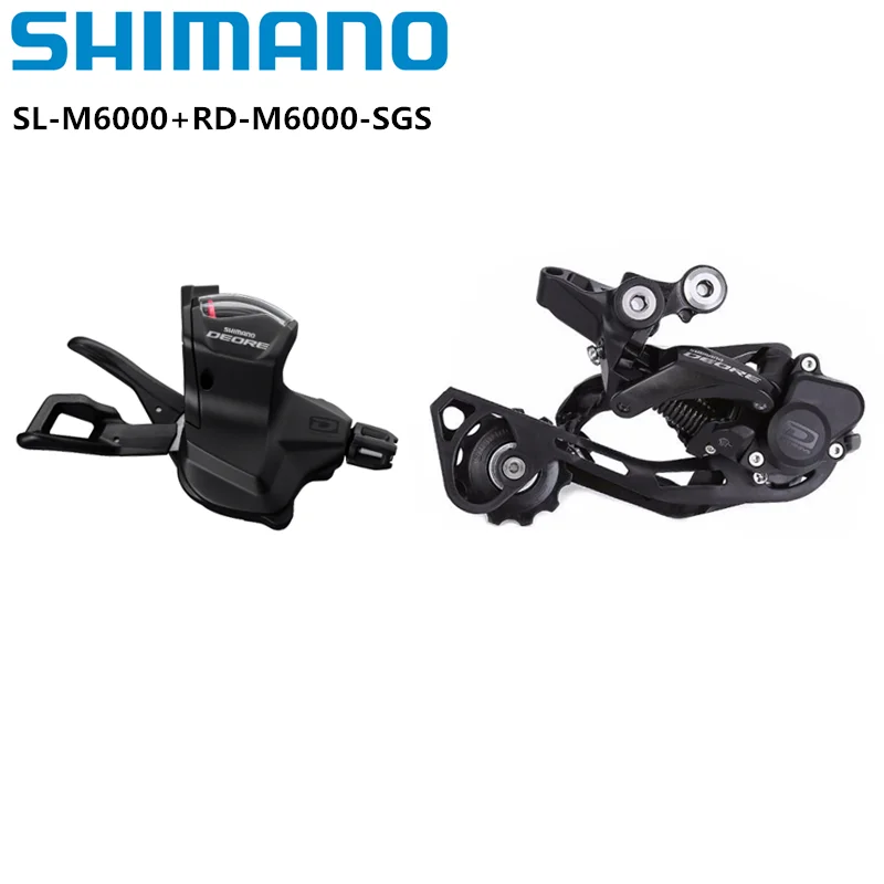 Shimano Deore M4100 Mini-Gruppe 2 x 10 V/11 V Schalthebel RD-M4120 M5120 Schaltwerk mit langem Käfig für 10 s Mountainbike-Set – Detail 9