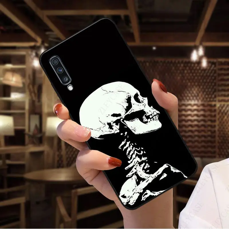 Satanic Scary Skull Phone Cover For Samsung Galaxy A12 A13 A14 A20S A21S A22 A23 A32 A50 A51 A52 A53 A70 A71 A73 5G Mobile Cases