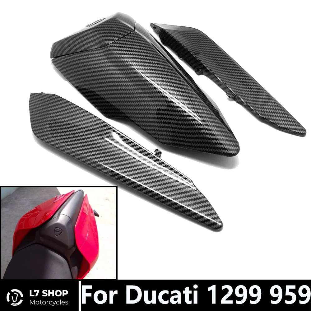 

Suitable For Ducati 1299 959 Motorcycle Accessories ABS Injection Molding Rear Passenger Mount Fairing Carbon Fiber Color