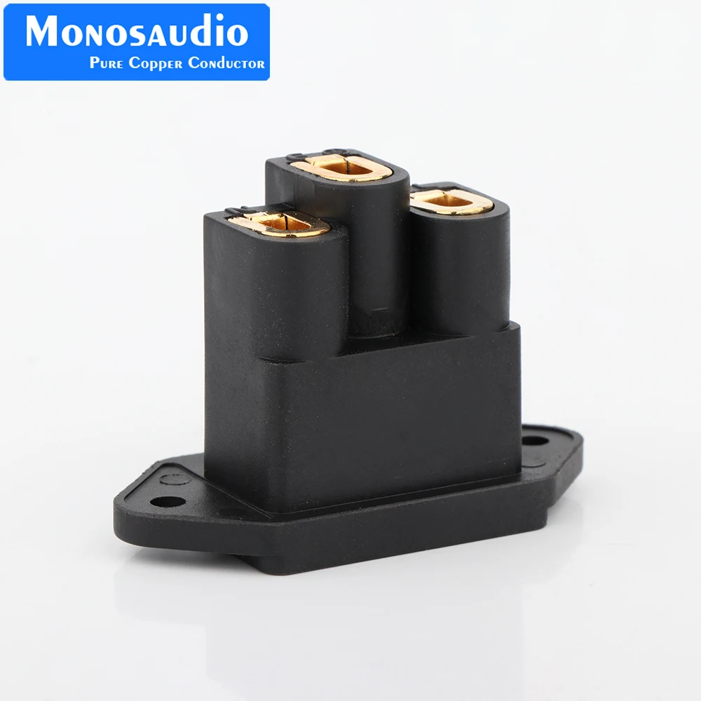 Monosaudio IB70 IEC-Steckdoseneinlass aus reinem Kupfer, AC-IEC-Einlass, vergoldete, lötfreie Steckdose, HiFi-Audio-Stromversorgung, IEC-Buchse – Detail 10