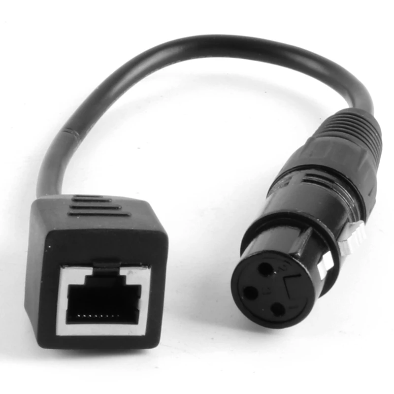 XLR Port Turn Network Cable Connector Adapter Cable Network Port Adapter Cable 512 Signal Light Control Units Connector