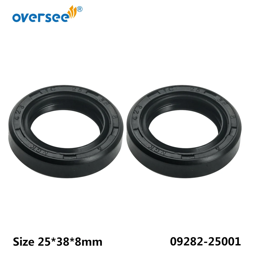 09282-25001 Oil Seal For Suzuki Outboard Motor DF70A DF80A DF90A Propeller Shaft use Size 25*38*8mm;