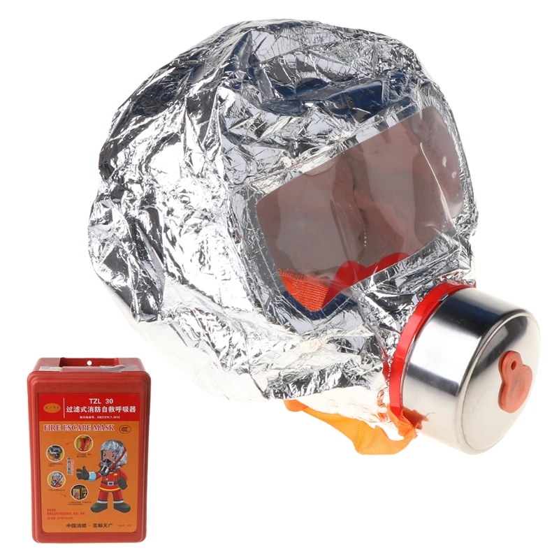 Fire Eacape Gezichtsmasker Zelfreddingstoestellen Respirator Gas Masker Rook Beschermende Gezicht Cove Dropship