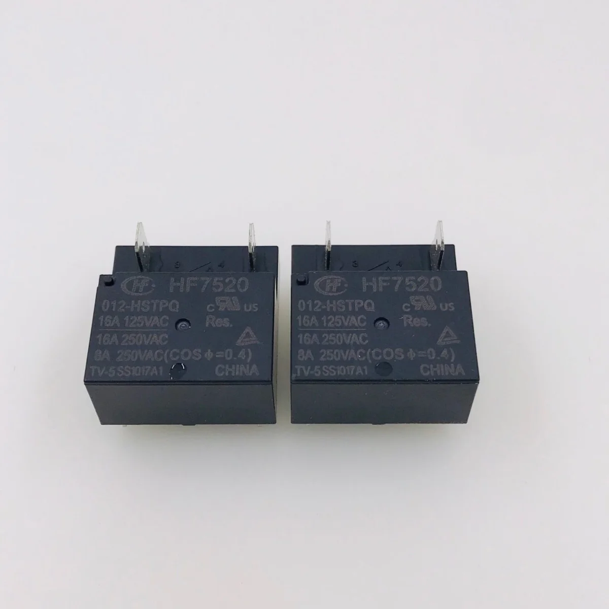 

HF7520-012-HSTPQ 12VDC 16A 250VAC relays