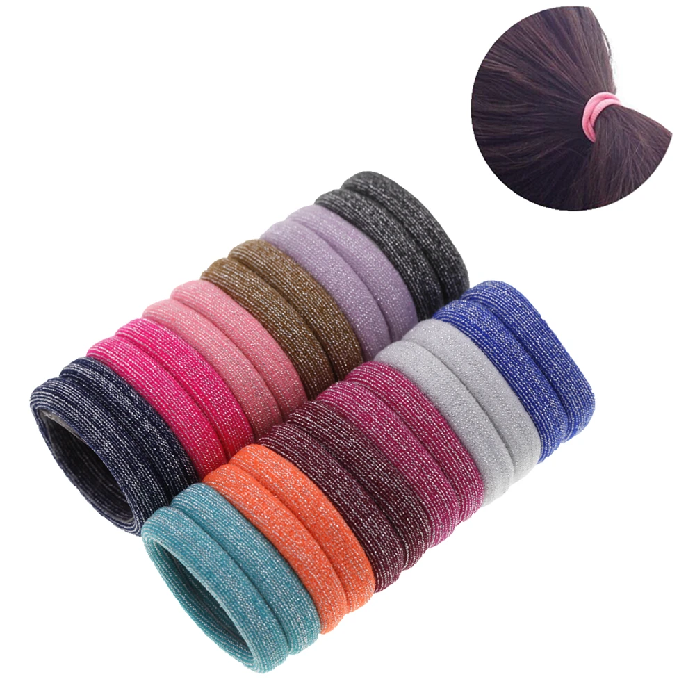 4.5cm women hair rubber Girls Headbands hair Holders Colorfull Elastic Hair Bands kids Women Hair Accessories headwear 24pcs/lot