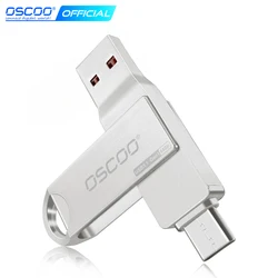 OSCOO-unidad Flash USB de Metal, pendrive USB 3,0 de 64GB, 32GB, resistente al agua