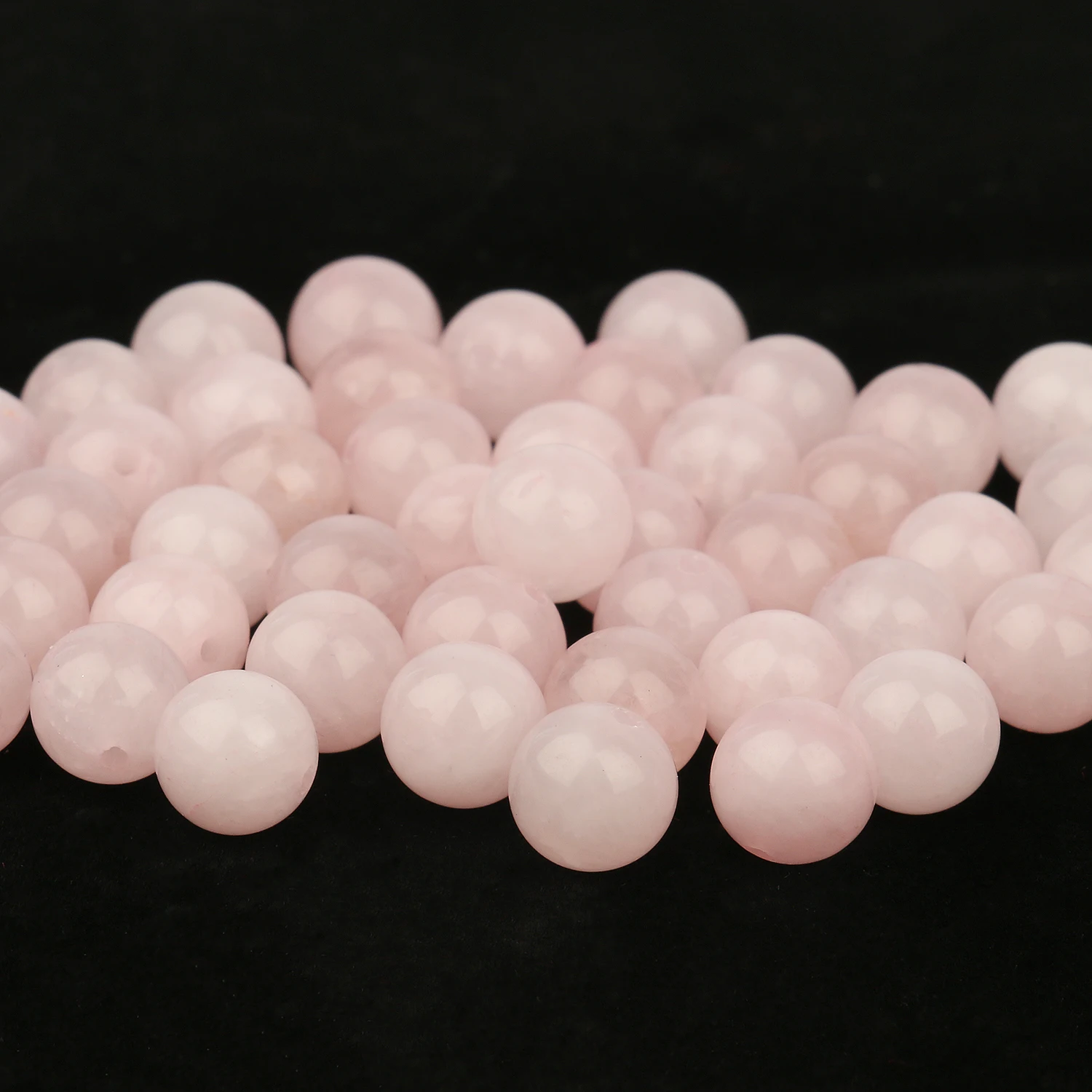 Naturstein Rose Rosa Quarz Kristall Runde Lose Perlen 15''Strang 4 6 8 10 12 MM Pick Größe für Schmuck Machen Diy Armband – Detail 3
