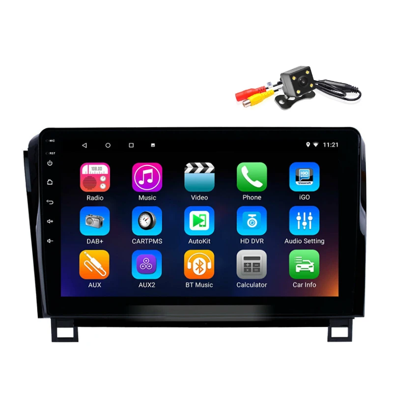 For Toyota Sequoia Tundra 10.1'' Android 8.1 Car Radio Head Unit 2+32GB with Camera