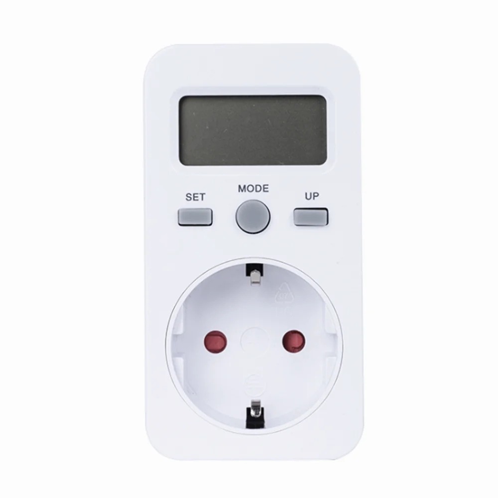 Digital Wattmeter LCD Energy Monitor Power Meter Electricity Electric Meter Usage Monitoring Socket EU Plug