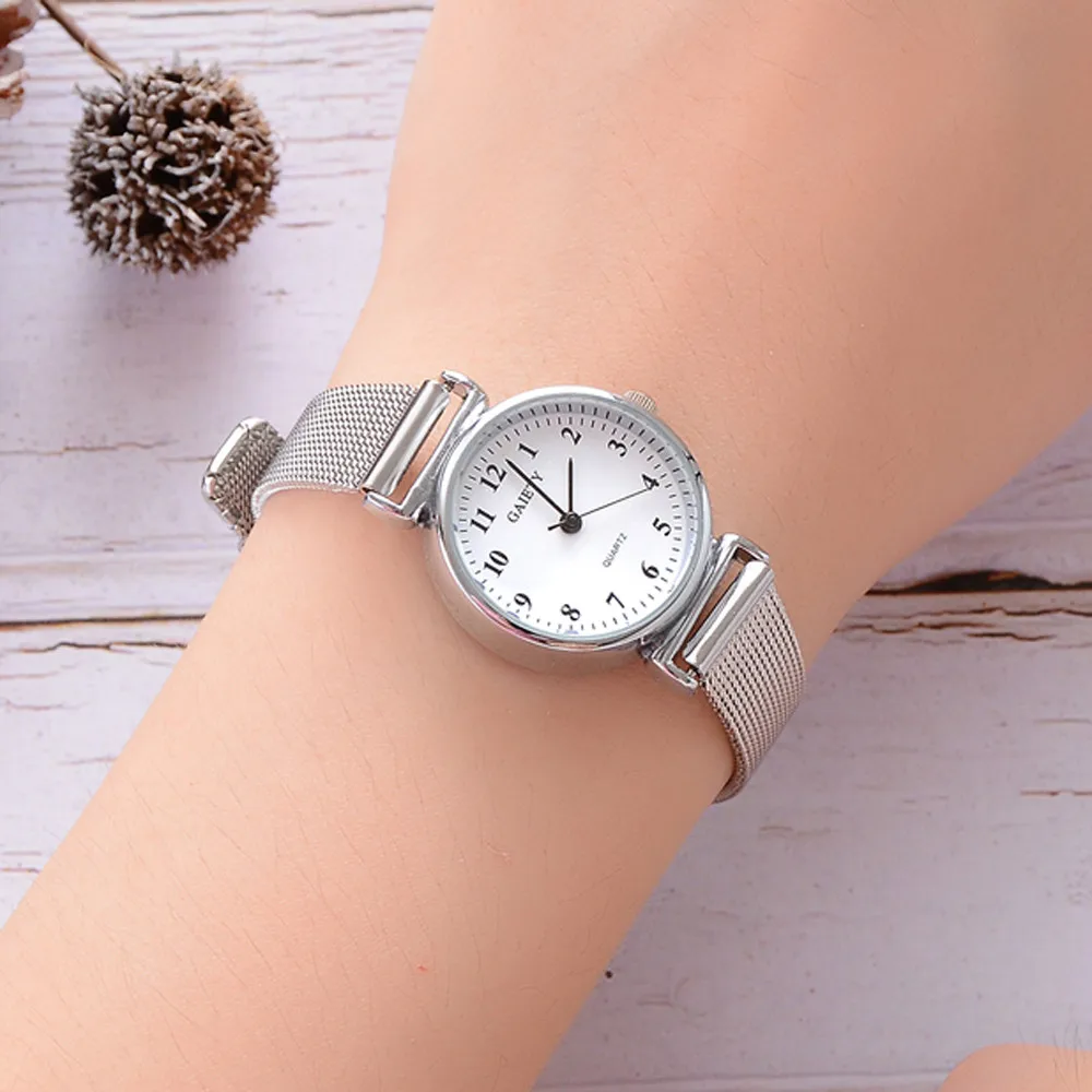 

Women Sliver Watch Ladies Mesh Watch Quartz Wrist Watch Small Elegant Stainless Steel Watch Relogio Feminino Montre Femme